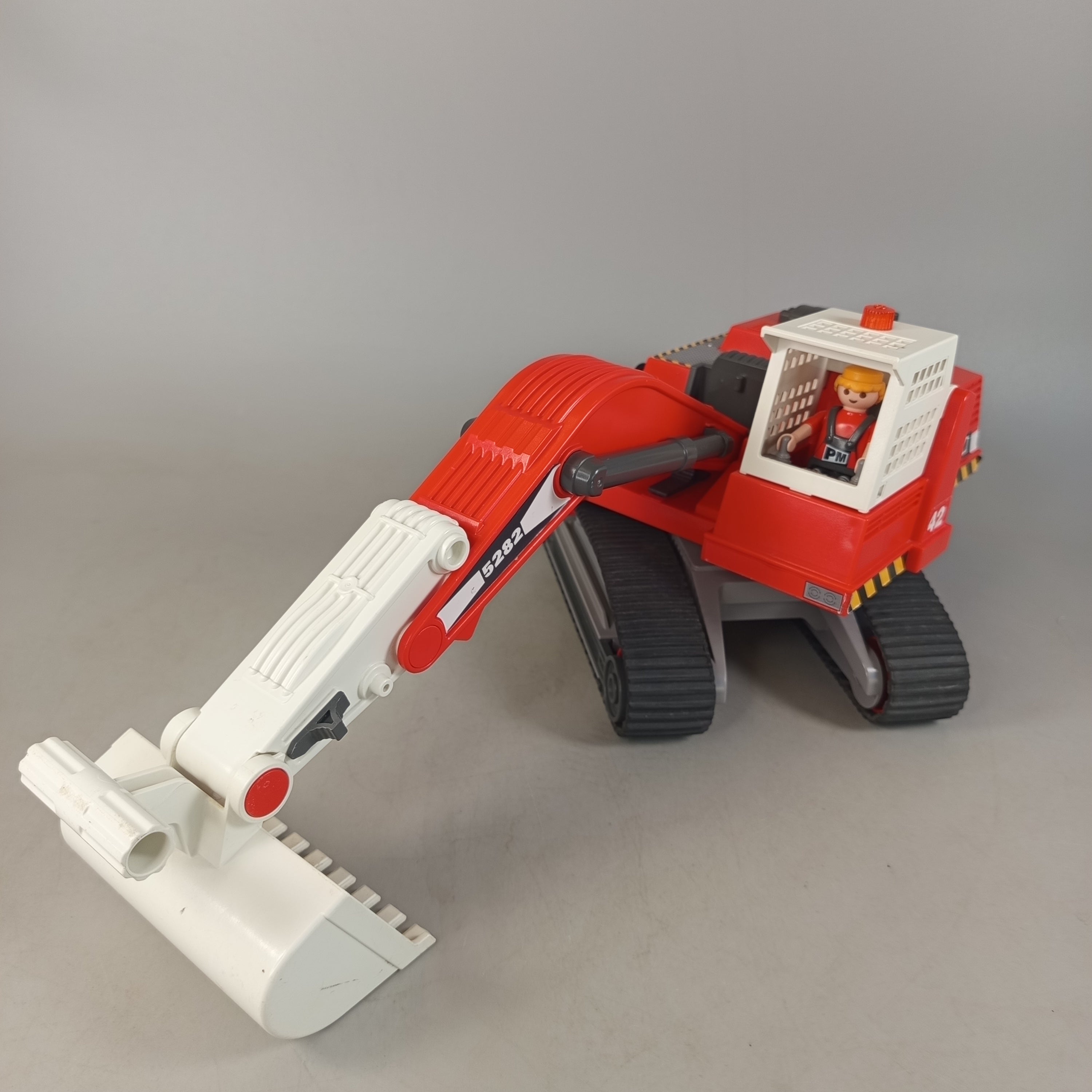 Playmobil Kettenbagger 5282 🚧🟠, gebraucht, ab 3 4 5 Jahre | ✅ geprüft